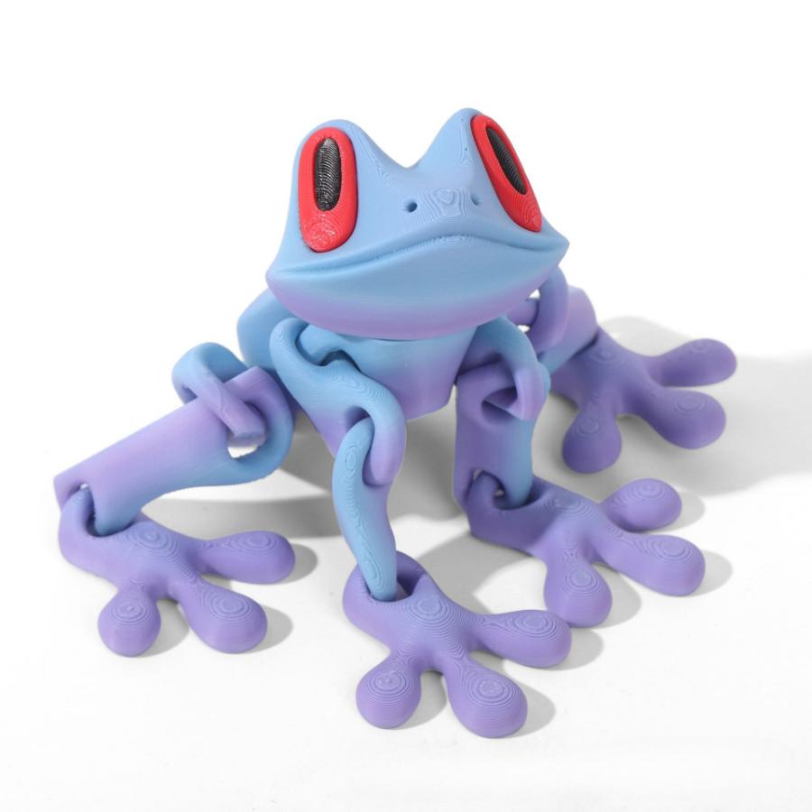 3D Printing Simulation Tree Frog Joint Movable Frog Ornaments Kitchen Home Decoration Office Animal Desk Toy Refrigerator