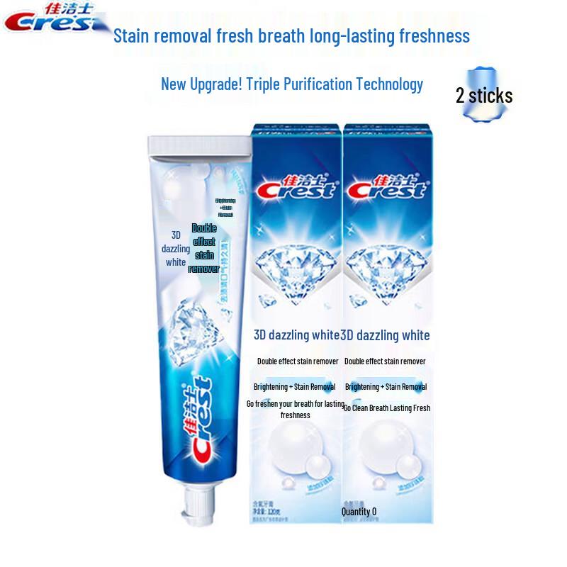 Crest 3D White Dual-Action Whitening & Fresh Breath Toothpaste