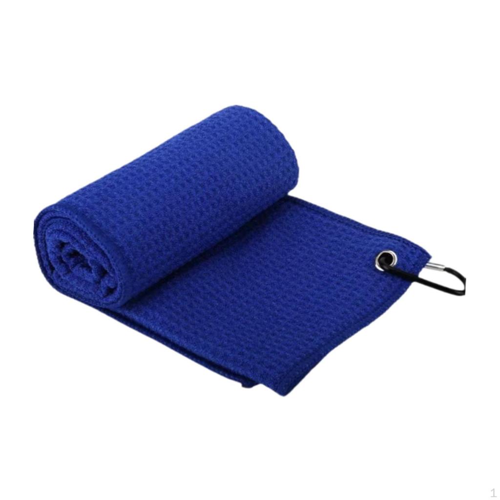 Golf Towel Bag Small with Carabiner Soft Golfer Gift Quick Drying Water Absorption