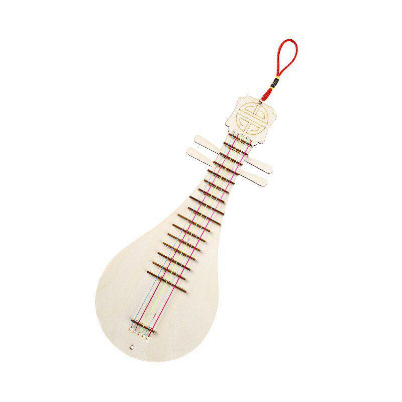 DIY Kindergarten Pipa Guitar Craft Kit: Children's Musical Instrument Art and Hanging Decoration