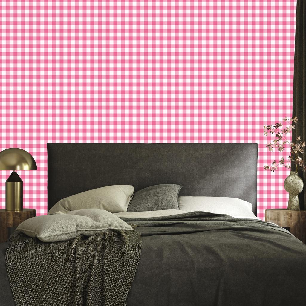 Wallpaper Fabric Pattern Powder Pink and White, Subtle Detail 50x1000