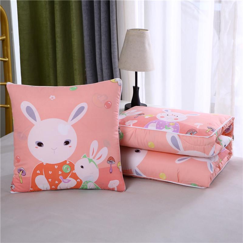 Convertible Pillow Blanket: Backrest, Quilt, Cushion for Sofa, Car, or Office Nap - Ideal for Spring/Summer.