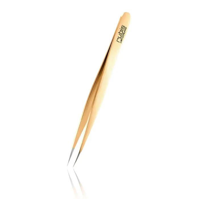 RUBIS PRESTIGE ПИНЦЕТ ЗОЛОТО 1K003-9.5P, Швейцарские Премиум Пинцеты