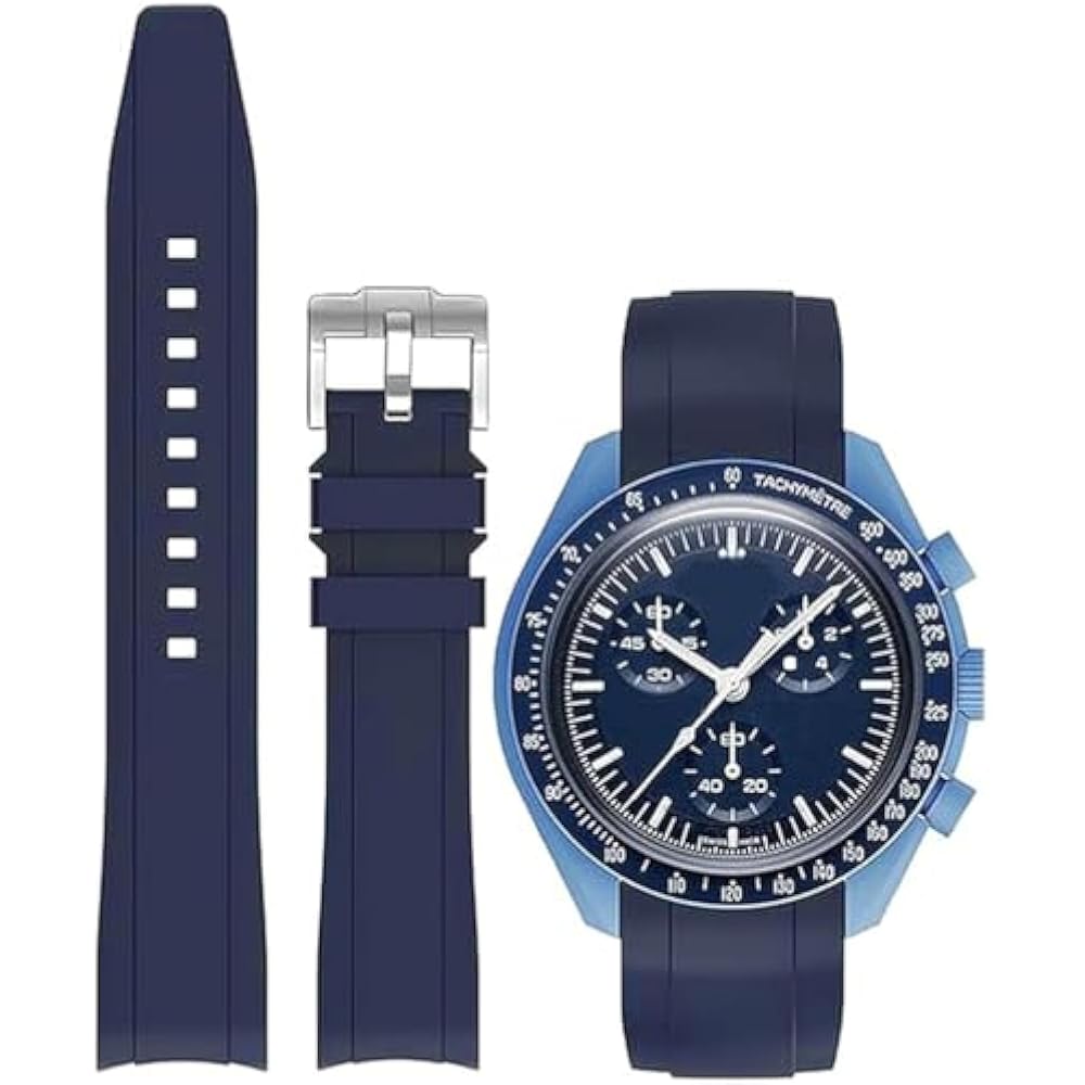 20mm Watch Band Silicone Strap for Omega X Swatch MoonSwatch Watch Strap Omega and Swatch Band Ru...