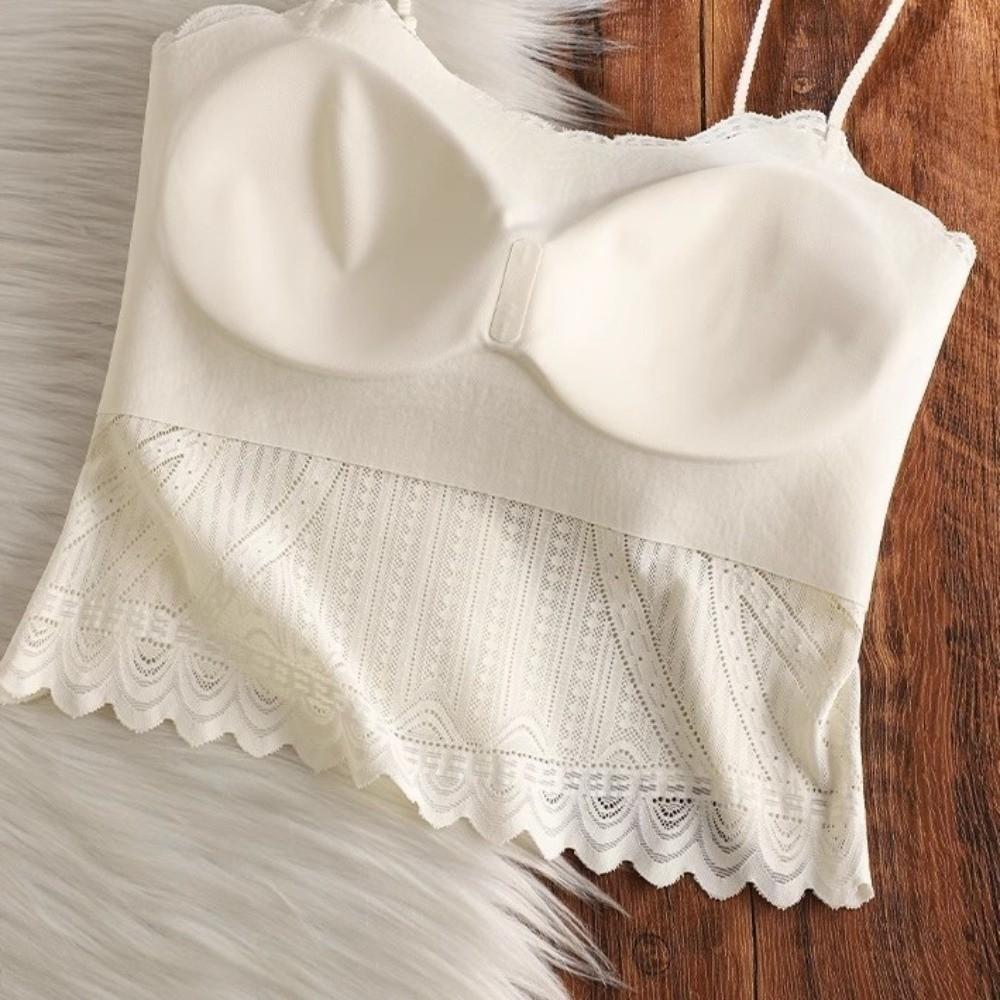Ice Silk Lace Corset Slim Fit Suspender Vest Spicy Girl Style Crop Tops Travel