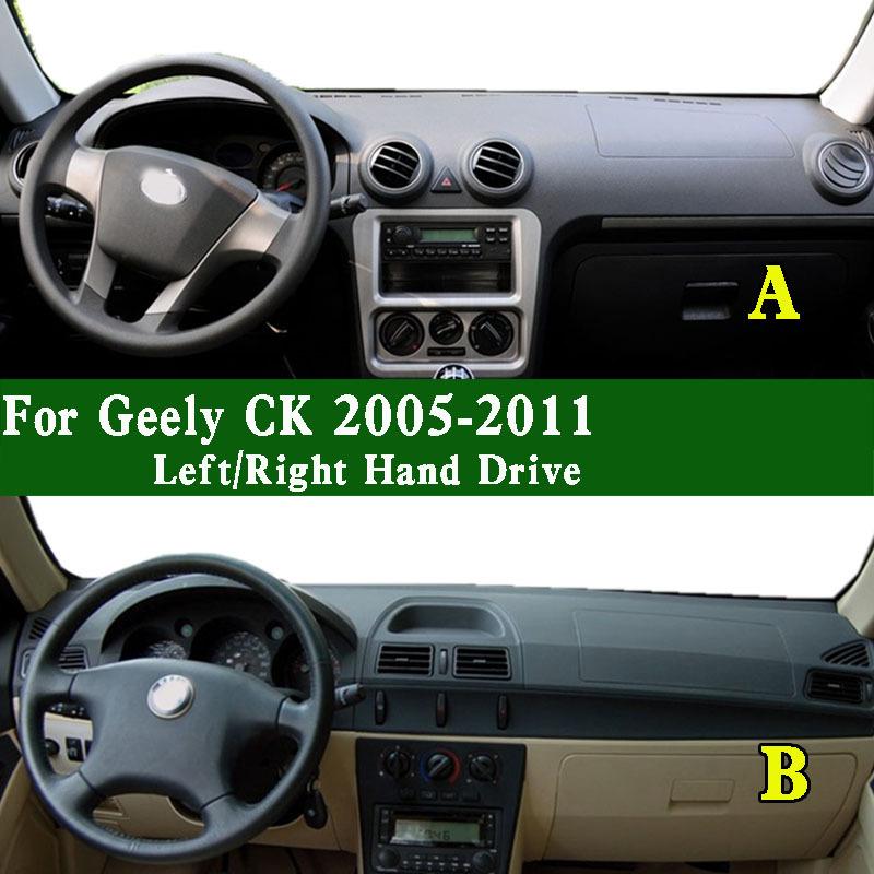 For Geely CK CNG CK3 2005-2011 Car-Styling Dashmat Dashboard Cover trument Panel Sunscreen Protective Pad Dash Mat