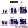 2D FLAT PRINTING 2pcs Curtains (Without Rod) Majestic Purple Dragon Popular Curtains&Window Treatment Polyester Curtains