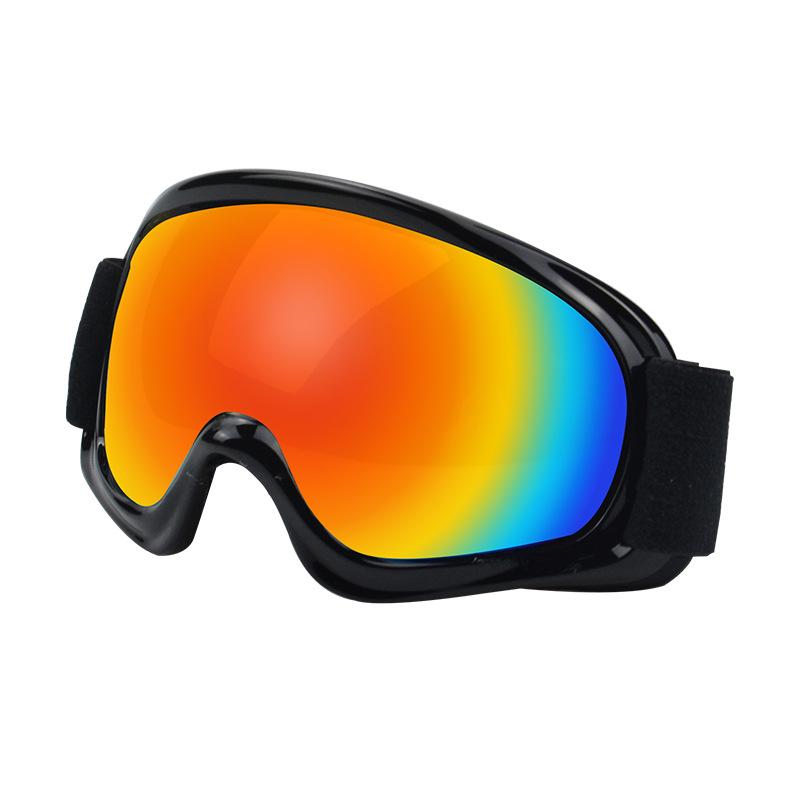 

Children s off-road motorcycle goggles, outdoor riding windproof goggles, impact-resistant glasses, kids ski goggles8045 Black Frame Red Film