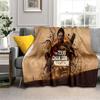 Black Background Sports Figure Print Blanket Suitable For All Seasons Camping Trip Air Conditioning Blanket Nap Blanket Sheet