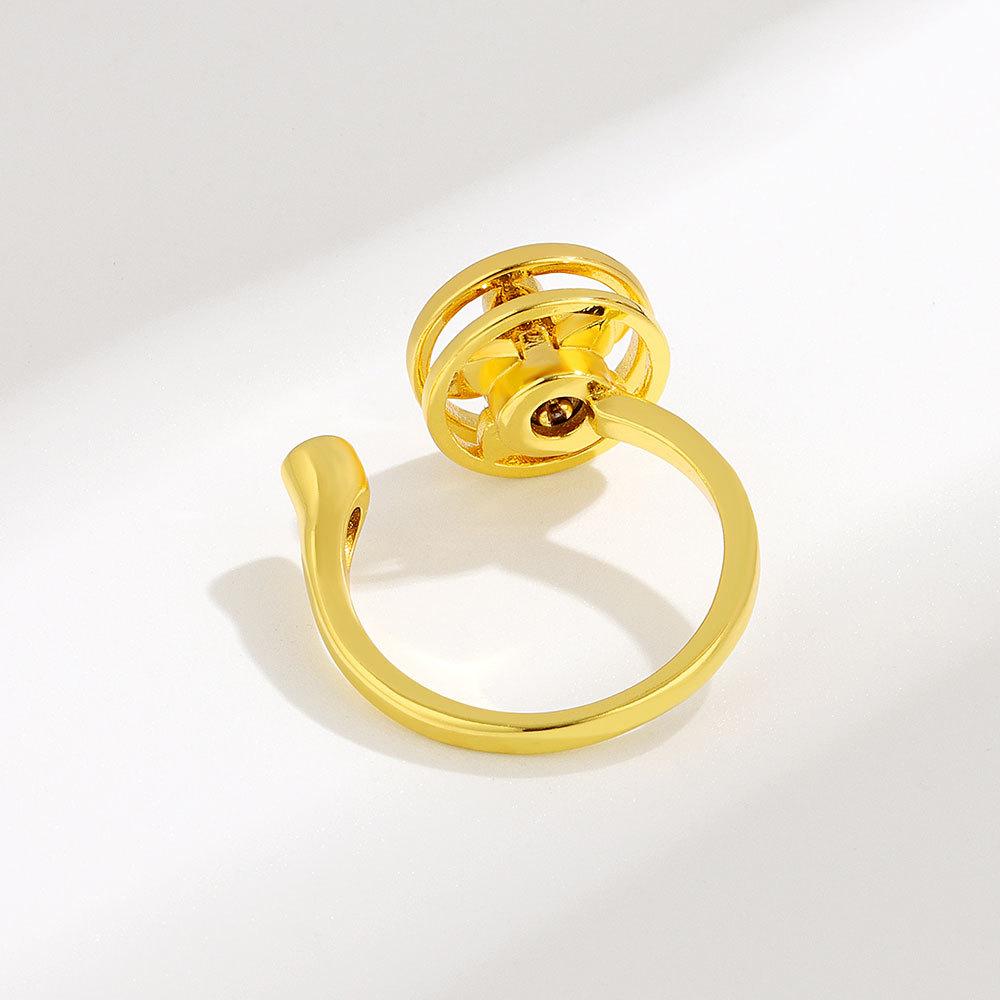 Lindon – bague classique en alliage de cuivre et Zircon, bijoux pour dames, cadeau de fête de promesse de mariage