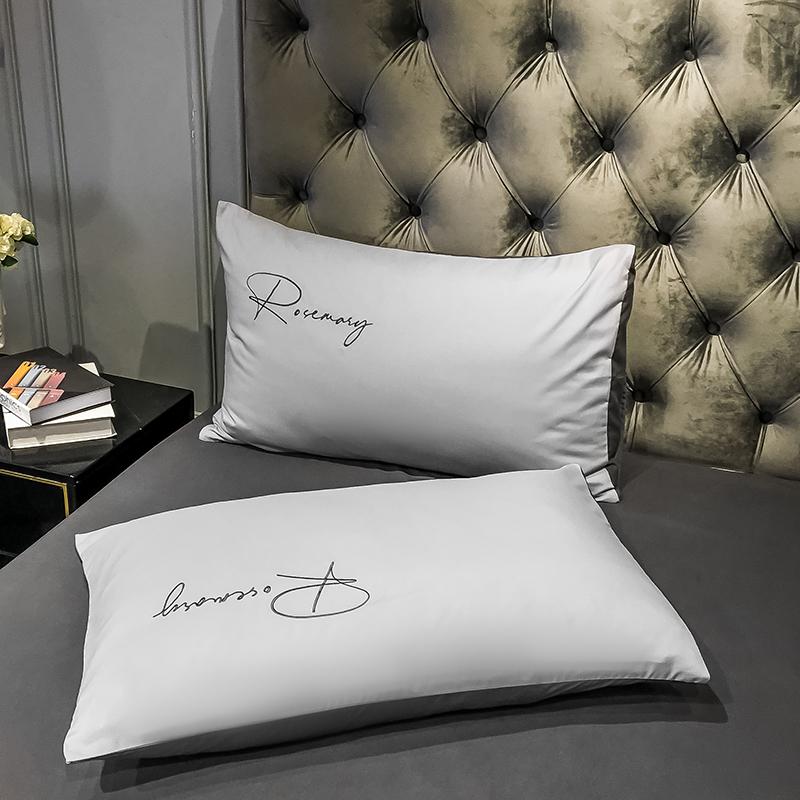 Simple Embroidered Queen Size Duvet Cover Set with Bed Sheet High Quality Home Skin-friendly Bedding Set Comforter Cover Sets