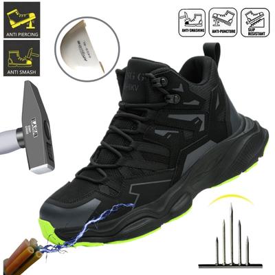 New Work Safety Shoes Anti-Puncture Protective Shoes Men Indestructible Work Shoes Men Boots Comfortable Breathable Safety Boots