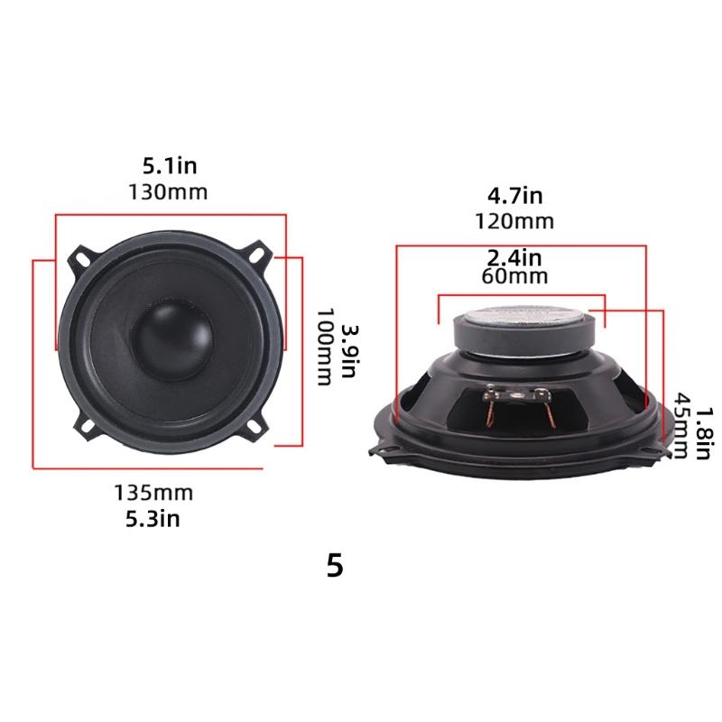 HiFi Speaker, Vehicle Loudspeaker Horn with Wide Frequency Response None Destructive Installation for Music Enthusiasts