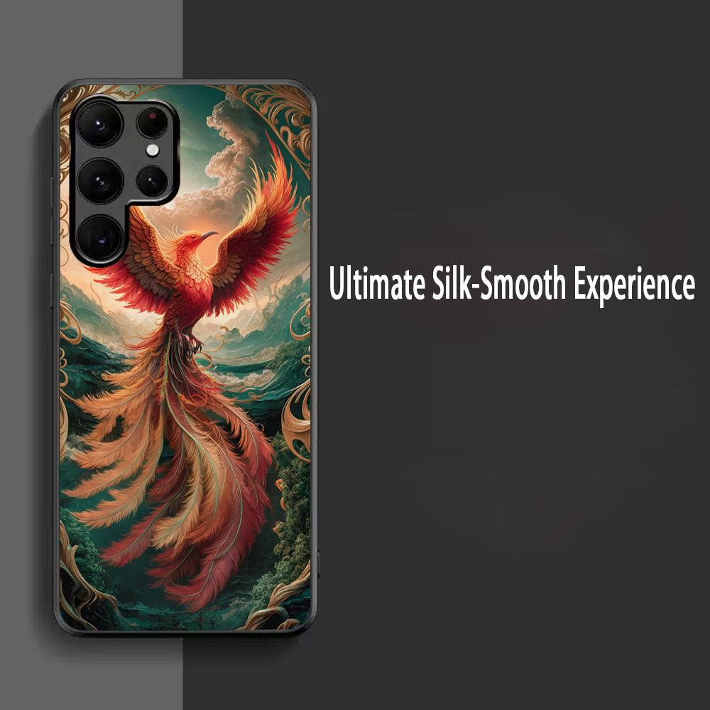 Phoenix classic cool design Phone Case For Samsung Galaxy S25 S24 S23 S22 S21 S20 Plus Ultra Note20 Limited Soft Black