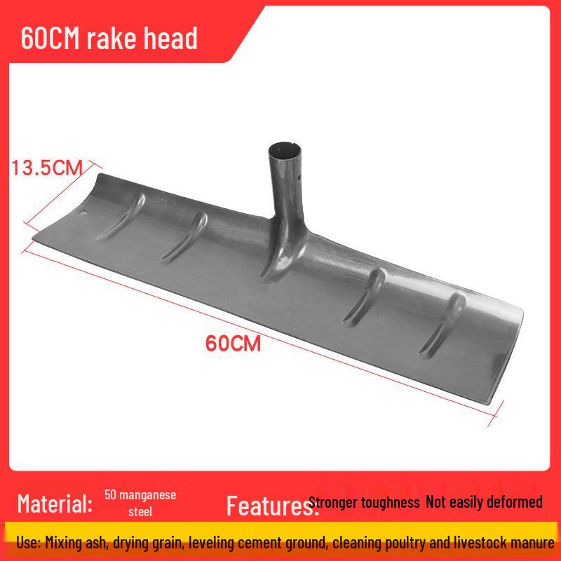 Mehrzweck-Stahlrechen-Werkzeug: Bauernhof, Geflügel, Mist- und Schneeabstreifer
