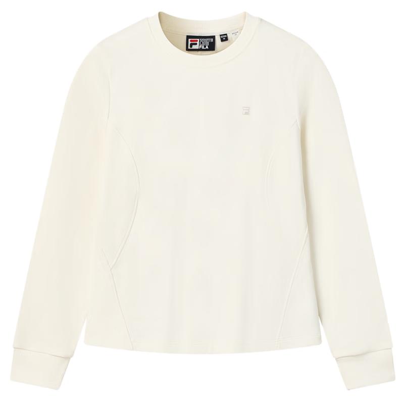 FILA Women s Round Neck Long-Sleeve Knit T-Shirt S