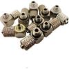 Mini Male Thread M3 M4 M5 M6 -Air Tube OD 3mm 4mm 6mm Pneumatic Pipe Connector Screw Through Quick Traight/Elbow Fitting 10Pcs(Hose OD 6mm - M5,PL)
