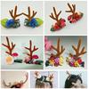 Simulation Antlers Headwear Headband Flocking Artificial Sika Deer Antlers DIY Christmas Party Supplies Halloween Props