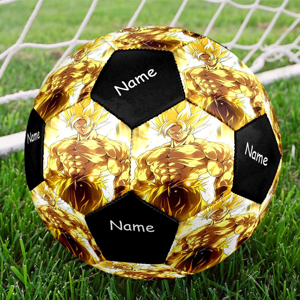 Custom Name Dragon Ball Theme Size 5 Soccer Ball, Suitable for Both Indoor and Outdoor Matches, a Gift Suitable for Everyone.