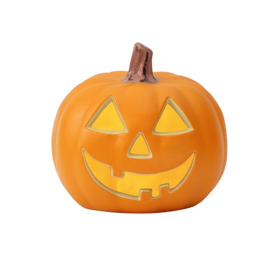 LED Pumpkin Lantern Battery-Powered Warm Light Halloween Lantern Energy-saving Indoor Outdoor Pumpkin Decor