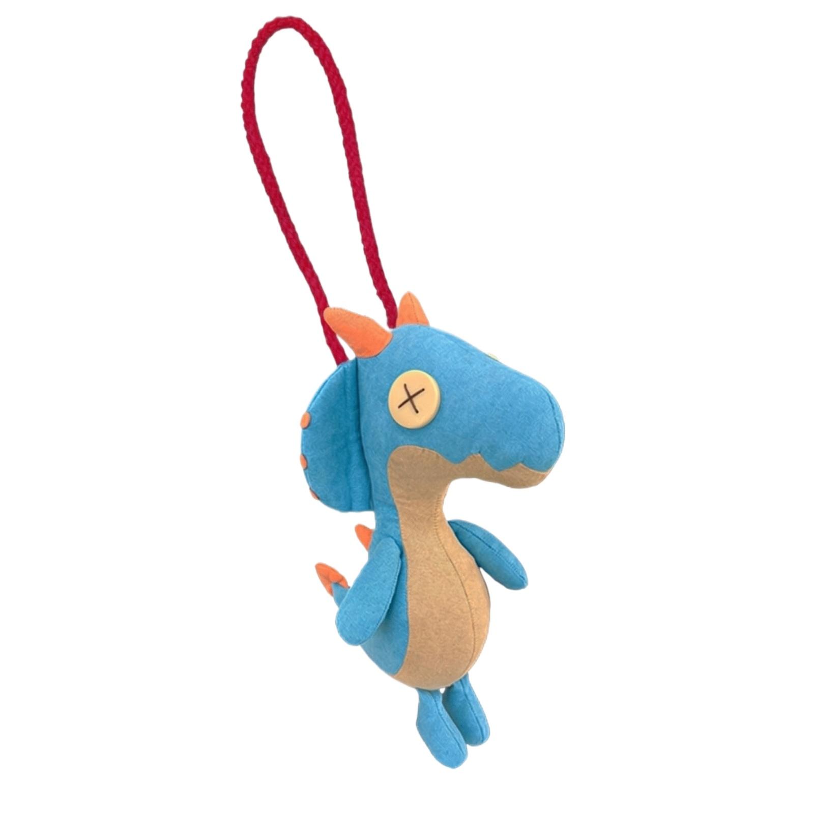 

Plush Dinosaur Stuffed Toy Hanging Ornament Soft Fabric Plushie with Loop for Decoration or Collecting Kids and Adults one size