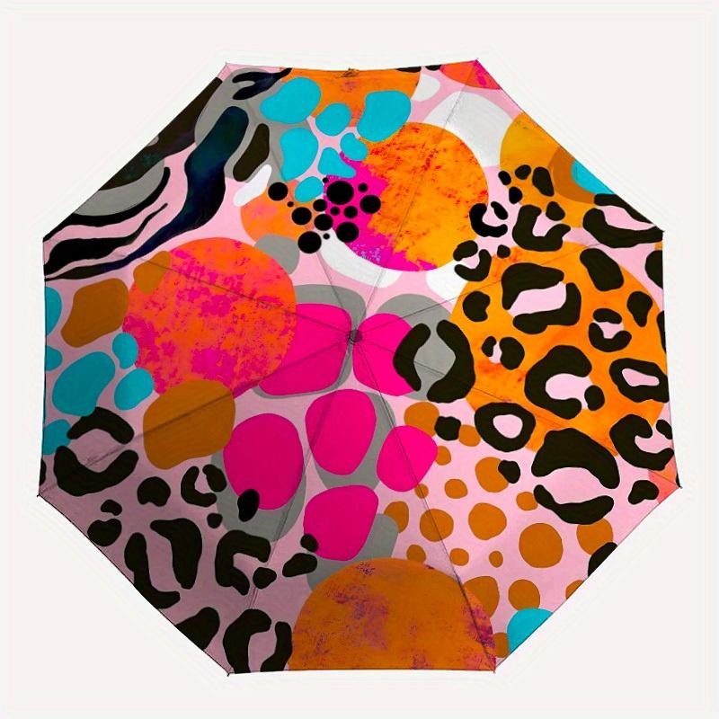 

1pc Animal Pattern Automatic Opening/Closing Folding Umbrella with 37 Ribs, Plastic Handle, Windproof Portable Sunshade Umbrella y250726077