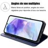 Coque de protection - Samsung - Galaxy A55 5G - Antichoc - Cuir PU - Support horizontal