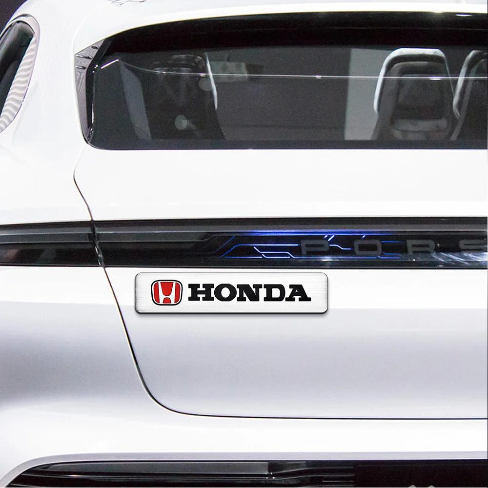 Car Hot 2025 3D Meta Car Sticker Auto Door Shield Emblem Car Body Badge Sticker For Honda Civic FIT Odyssey City Concept S1 Veze