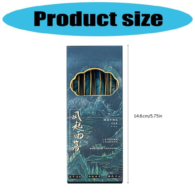 4Pieces Vintage Retractable Gel Pen for Writing Journaling 0.5MM Tip Gel Inks Pen Quick Dry Office School Supplies