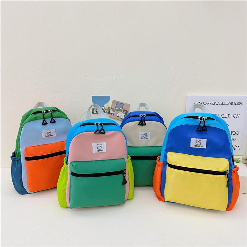 Stylish And Colorful Kindergarten Backpack Lightweight Cute Canvas School Bag For Kids