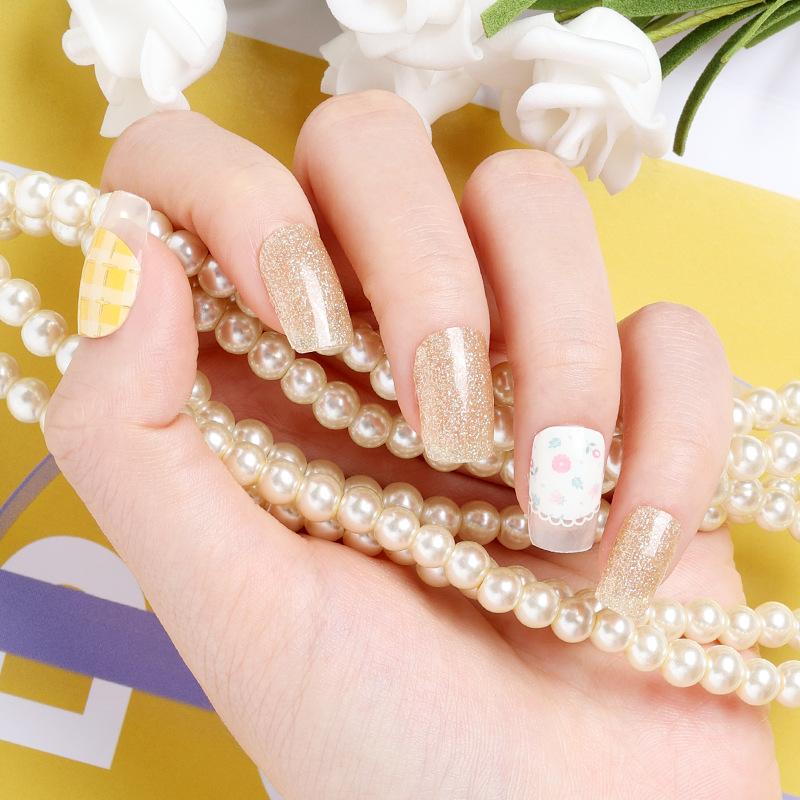Gel Manicure Stickers Semi-cured Gel Nail Stickers Nail Polish Glue Manicure Stickers