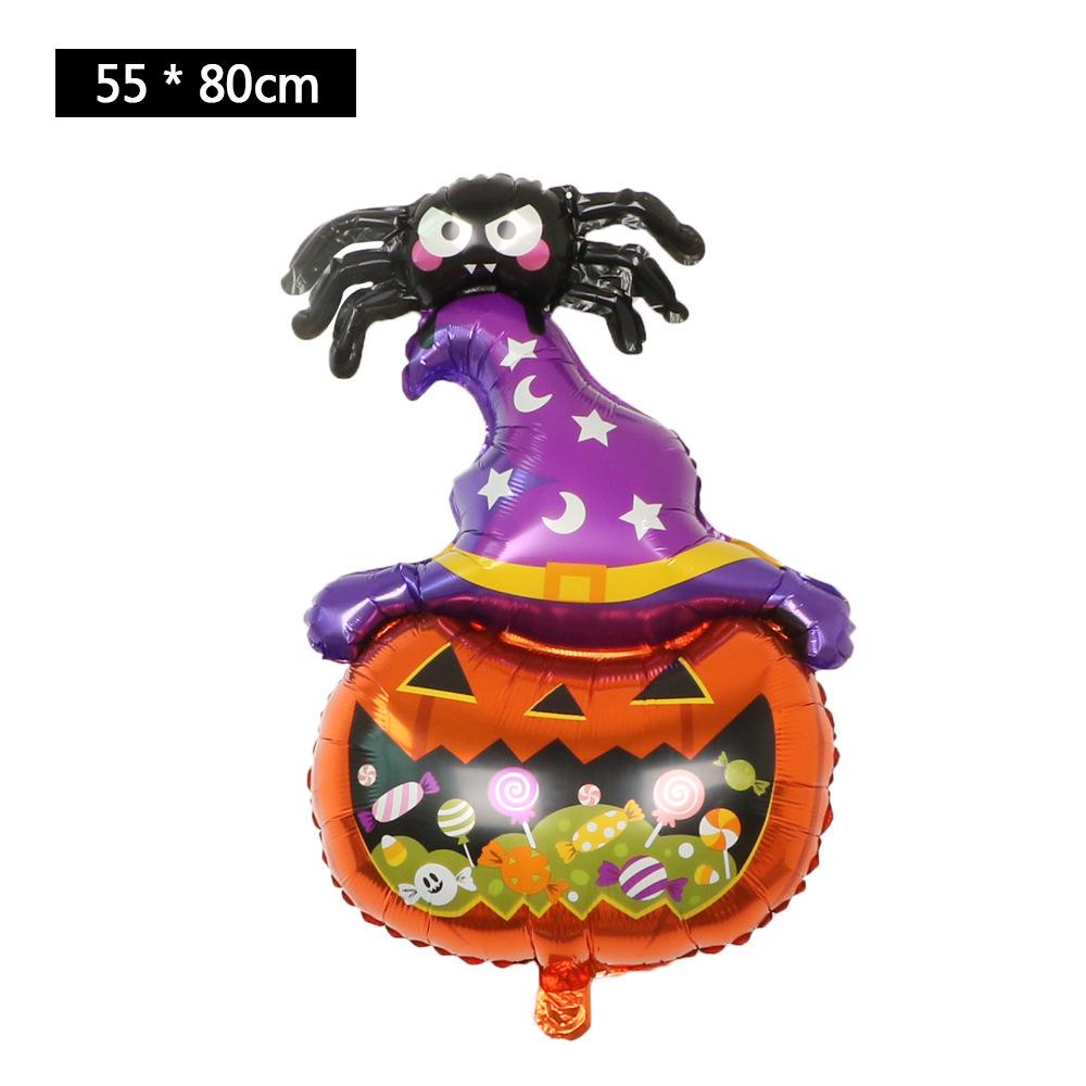 

Halloween Balloons, Ghost Festival Standing Styling Guard Elf Horror Aluminum Film Balloons Spider Pumpkin Wizard