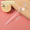 ZISIZ 21cm Disposable Plastic Dessert Spoons
