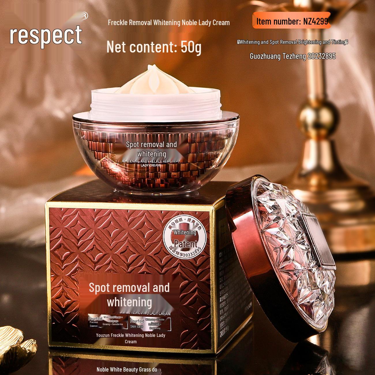 

Youzun Крем для удаления веснушек и отбеливания - Увлажняющий и осветляющий нюдовый макияж, 50 г