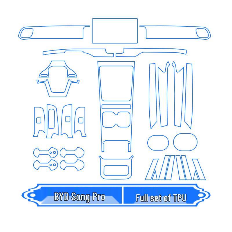 BYD Song PRO Center Console Screen Protector for 26 Models