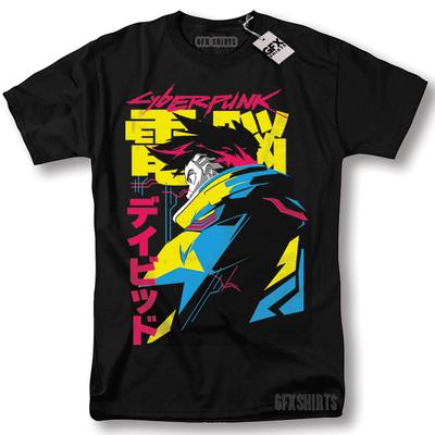 Cyberpunk Edgerunners 2077 Shirt Anime Lucy Rebecca David Cosplay Gamer T-Shirt Unisex T-Shirt