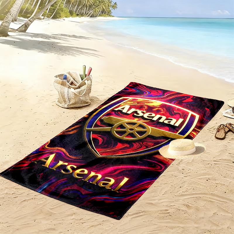 Football Club Beach Towel, Durable and Easy to Clean, Soft and Vibrant Beach Towel Perfect for Travel