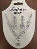 Elegant Zirconia Bridal Jewelry Set: Colorful Necklace & Earrings with Classic, Luxurious Design