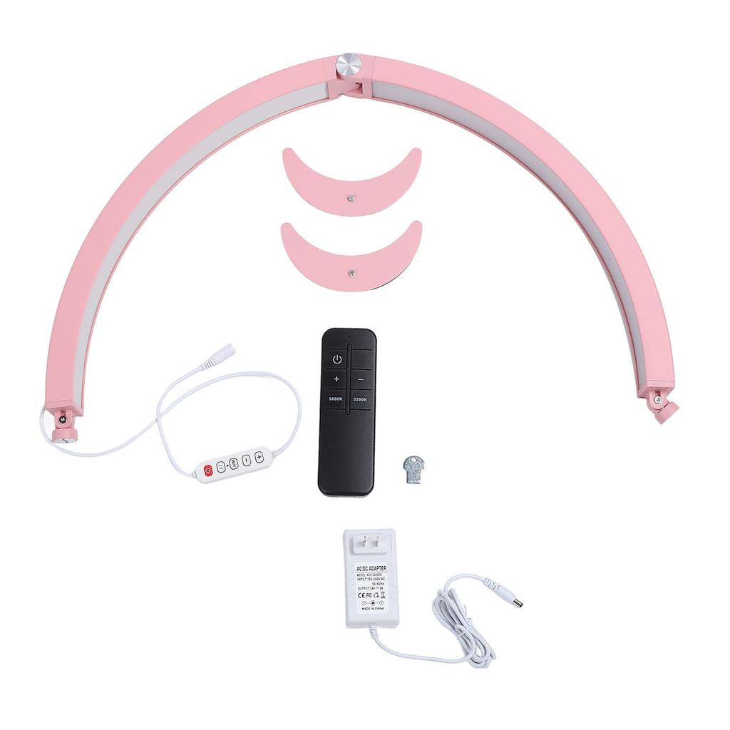 27.5inch Desktop Half Moon Beauty Light 3200K‑5600K 40W 320LED 2000LM with Remote Control Half Moon