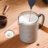 Electric Milk Frother Handheld Foam Maker for Coffee, Latte, Cappuccino – Portable Mini Whisk Drink Mixer with Stainless Steel Frothing Wand