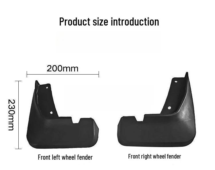 Soft Rubber Mud Flaps for Geely Boyue/Atlas - Cross-Border Modification