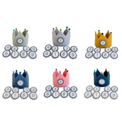 Kids Crown Hat Photography Props Mini Crown Tiara Children Photoshooting Accessories Birthday Party Crownpiece Headwear