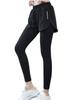 Leggings with Docking Sports Running and Plus Sizes Yoga Faux Easy To Move Black M-Sing Women's Shorts, Pants, Pants, Spring, Summer, Autumn,