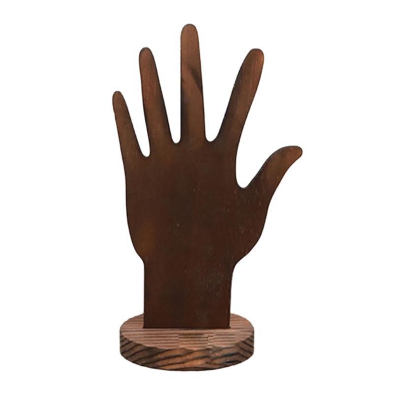 A52E Sophisticated Hand Sculpture Jewelry Rings and Bracelets Display Shelf