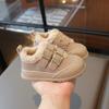 Children Plush Warm Shoes Girl Winter Fashion Korean Style Soft Thick Sole Anti-slippery Versatile Chic Casual Shoe