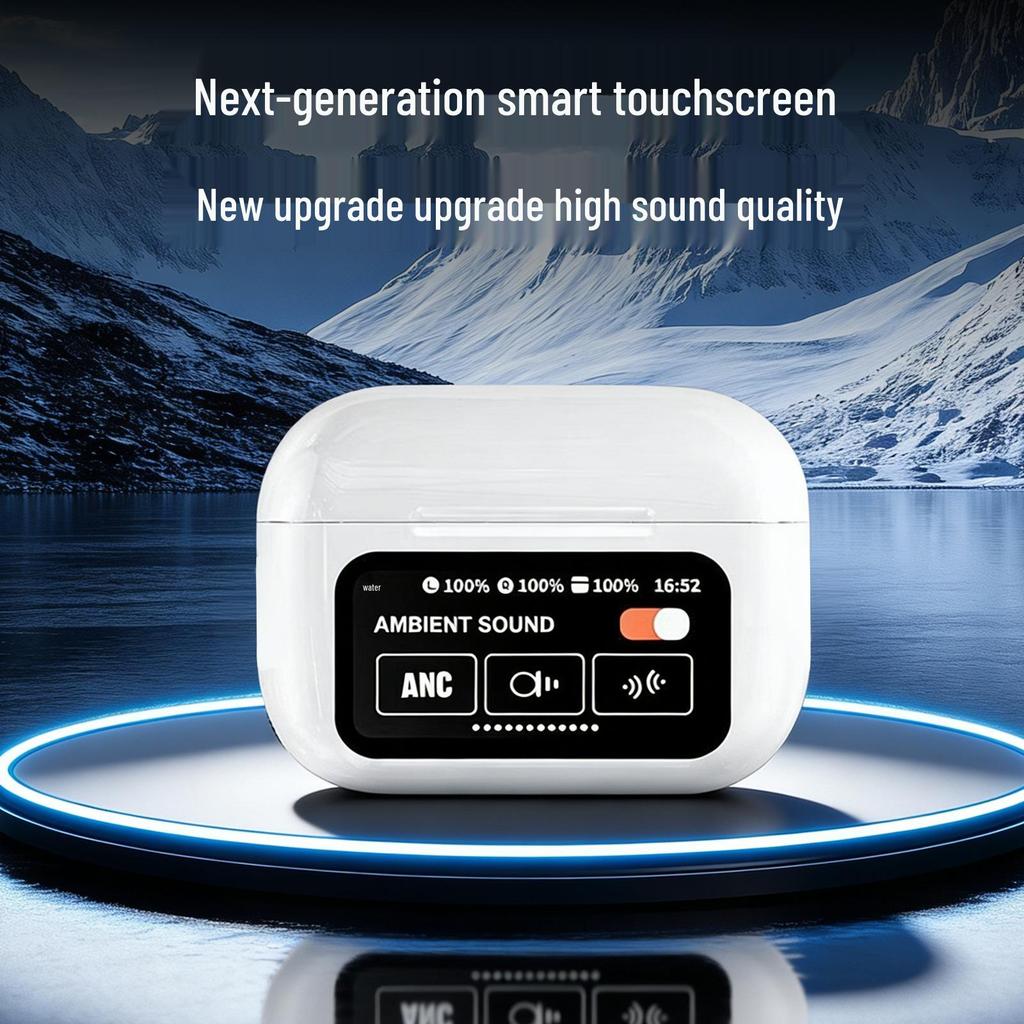 A9pro Kabellose Bluetooth-Kopfhörer mit ANC, KI-Übersetzung, Touchscreen und langer Akkulaufzeit