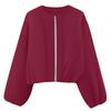 Women's Casual Fashion Loose Solid Color Short  Jacket With Pockets