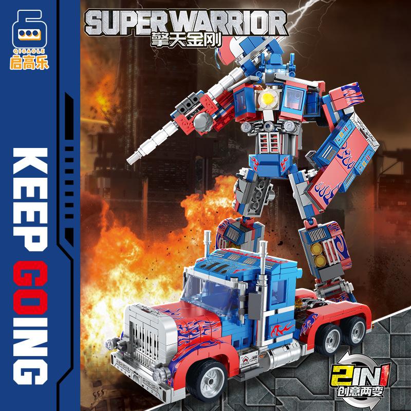 Kai Gaole 303 Deformation Robot Building Block Model Children's Educational Assembly Toy Boy Birthday Gift Wholesale
