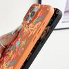 Custodia con Fantasia Cartone Animato Colorata Per iPhone 17 Pro Max iPhone 16 Pro Max 15 14 13 12 11 16E Air Copertura in Silicone con Texture di Pelle di Lusso