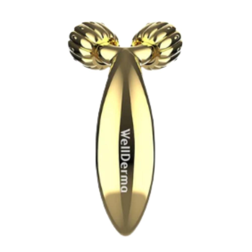 WellDerma / Face Lifting Compact Roller Gold  / Luxury Gold Plated Massager / Made in Korea
